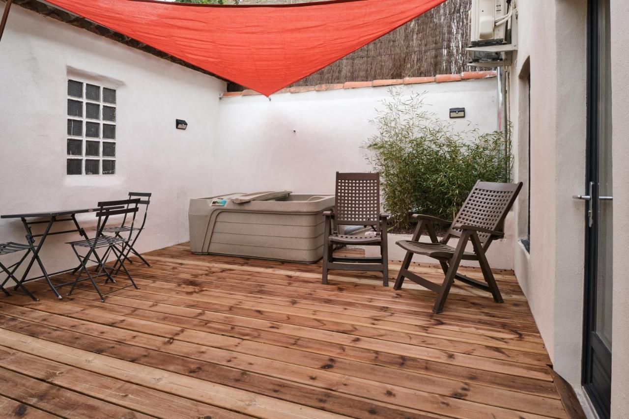 Melina - Jacuzzi - Maison Avec Cour Climatisee Proche Cite Medieval Carcassonne Exterior photo